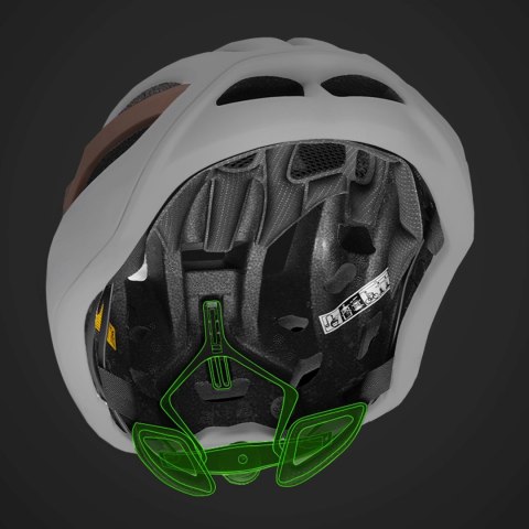 Kask rowerowy szosowy ultralekki 54-58 cm - taupe