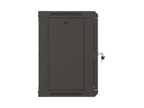 LANBERG SZAFA INSTALACYJNA RACK WISZĄCA 19" 9U 540X350 CZARNA DRZWI PRZESZKLONE (FLAT PACK)