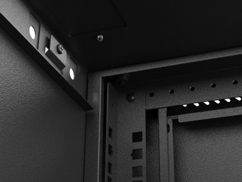 LANBERG SZAFA INSTALACYJNA RACK WISZĄCA 19" 9U 540X350 CZARNA DRZWI PRZESZKLONE (FLAT PACK)