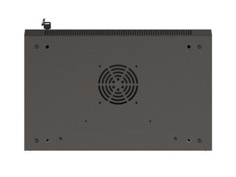 LANBERG SZAFA INSTALACYJNA RACK WISZĄCA 19" 9U 540X350 CZARNA DRZWI PRZESZKLONE (FLAT PACK)
