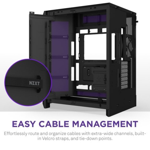 NZXT OBUDOWA H9 FLOW RGB+ MIDI TOWER Z OKNEM CZARNA