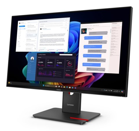 Lenovo ThinkVision T27UD-40 27"UHD 60Hz 350nits AG HDMI DP USB Eclipse Black