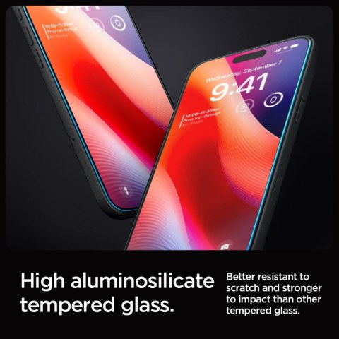 Szkło hartowane z ramką montażową na iPhone 16 Pro Max - 2 szt.