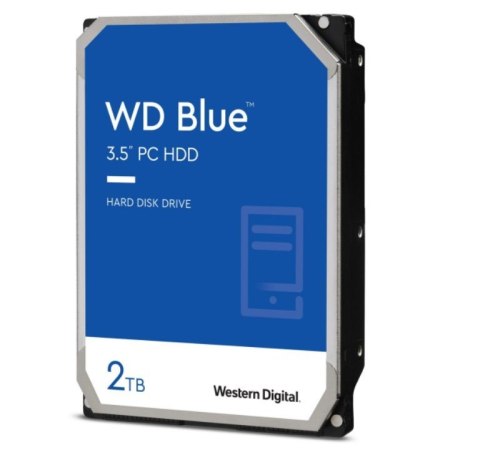 Dysk HDD WD Blue WD20EARZ (2 TB ; 3.5"; 64 MB; 5400 obr/min)