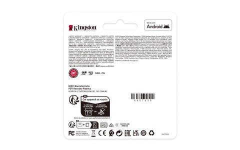 KINGSTON SDXC 256GB Canvas Select Plus Gen3 150MB/s