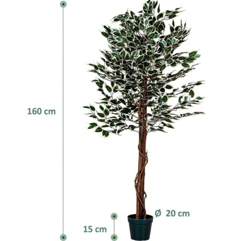 Drzewko sztuczne dekoracyjne Fikus 160 cm