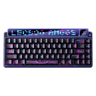Klawiatura gasket AMG65 Purple LightFeather switch RGB LEOBOG