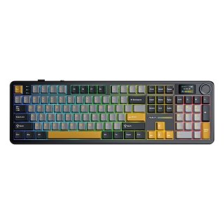Klawiatura gasket F108 Pro Gray+Orange+Deep Gray Reaper switch RGB AULA