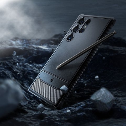 Etui pokrowiec na Samsung Galaxy S24 Ultra Rugged Armor - czarny mat