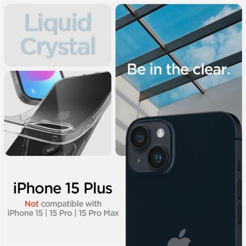 Etui pokrowiec na iPhone 15 Plus Crystal Flex - przezroczysty