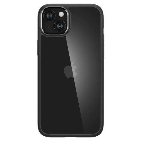 Etui pokrowiec na iPhone 15 Plus Crystal Hybrid - przezroczysto-czarne