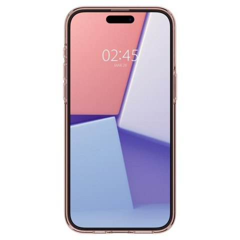Etui pokrowiec na iPhone 15 Pro Max Crystal Flex - różowo przezroczysty