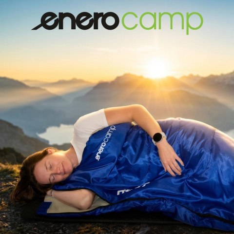 ŚPIWÓR TURYSTYCZNY REST 170X70CM NIEBIESKI ENERO CAMP