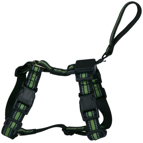 SZELKI DLA PSA Z TASMĄ ODBLASKOWĄ 44 -57CM MEDIUM ZE SMYCZĄ