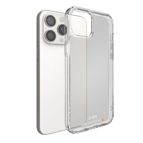 Etui case do iPhone 15 Pro D3O - przezroczysty