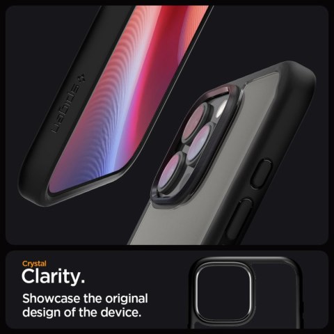 Etui pokrowiec na iPhone 16 Pro Max Ultra Hybrid - czarny mat