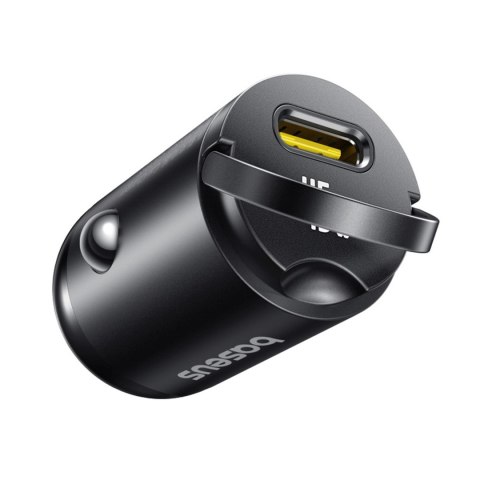 Ładowarka samochodowa USB-C z kablem USB-C 45W 1m - czarna