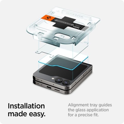 Szkło hartowane na Samsung Galaxy Z Flip 6 Glas.tR EZ Fit - 2 szt.