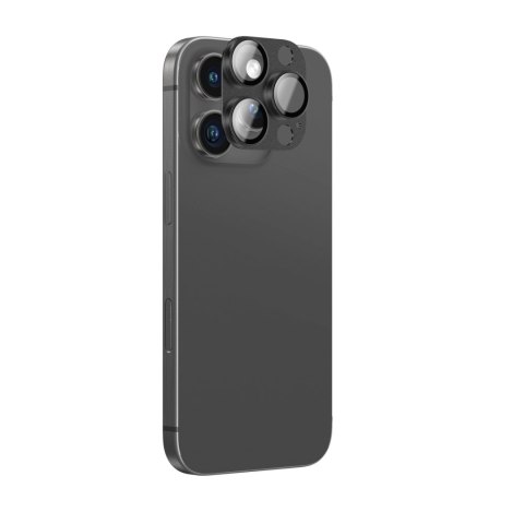 Szkło hartowane na wyspę aparatu do iPhone 16 Pro / 16 Pro Max - czarne