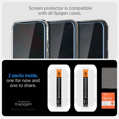 Szkło prywatyzujące na Google Pixel 9 / 9 Pro z aplikatorem - 2 szt.
