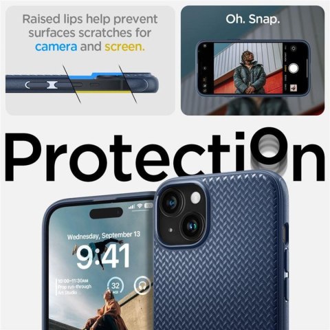 Etui pokrowiec na iPhone 15 Plus Mag Armor z MagSafe - niebieski