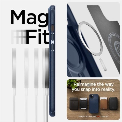 Etui pokrowiec na iPhone 15 Plus Mag Armor z MagSafe - niebieski