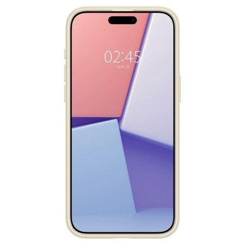 Etui pokrowiec na iPhone 15 Pro Max Crystal Hybrid - przezroczysto beżowe