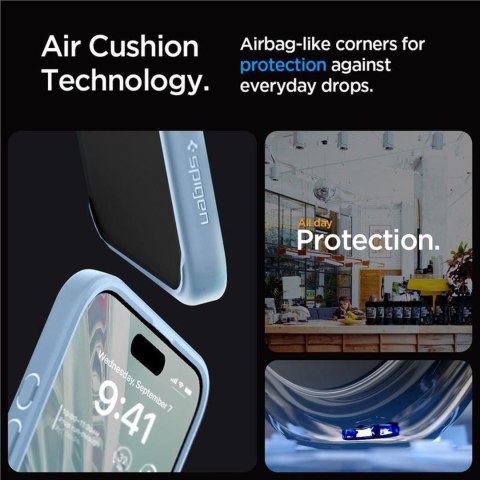 Etui pokrowiec na iPhone 15 Pro Max Ultra Hybrid - jasnoniebieski