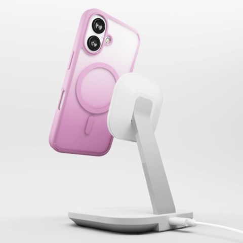 Etui silikonowe do iPhone 16 Gradient MagSafe - różowe