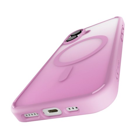 Etui silikonowe do iPhone 16 Gradient MagSafe - różowe