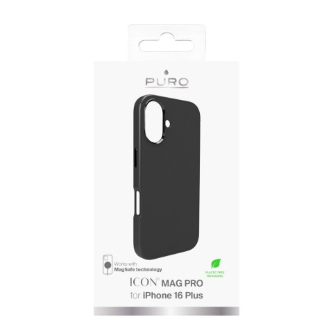 Etui silikonowe do iPhone 16 Plus Icon Mag Pro MagSafe - czarne