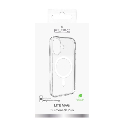 Etui silikonowe do iPhone 16 Plus Lite Mag MagSafe - przezroczyste