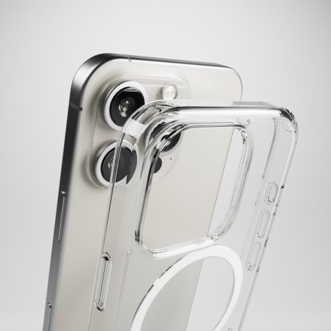 Etui silikonowe do iPhone 16 Pro Impact Clear D3O MagSafe - przezroczyste