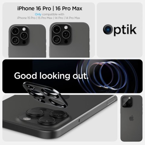 Osłona aparatu na iPhone 14 Pro / Pro Max / 15 Pro / Pro Max / 16 Pro / Pro Max czarna - 2 szt.
