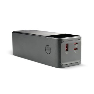 EVERACTIVE POWERBANK 27 000MAH, 1X USB, 2X USB-C, 162,5W, QC4+, WBUDOWANA LATARKA, WYŚWIETLACZ LCD, CZARNY EB-27Q