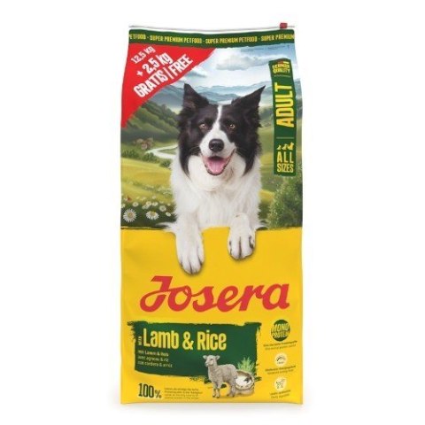 Josera Adult Lamb & Rice 12,5kg+2,5kg
