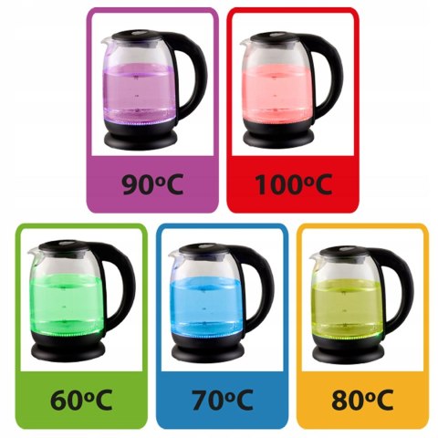 Czajnik elektryczny Esperanza LOIRE EKK027 (2200W 1.7l; kolor czarny)