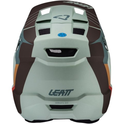Kask rowerowy typu full face LEATT Helmet MTB Gravity 2.0 V25 rozmiar M, miętowy