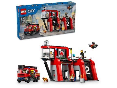 LEGO City 60414 - Remiza strażacka z wozem strażackim (OUTLET)