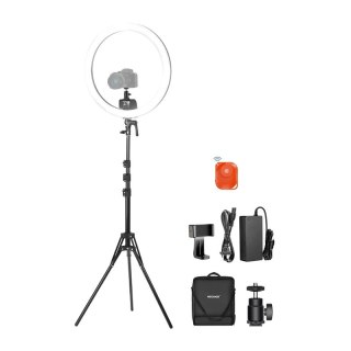 Zestaw do selfie z okrągłą lampą LED do telefonu Neewer SRP18C 17cm