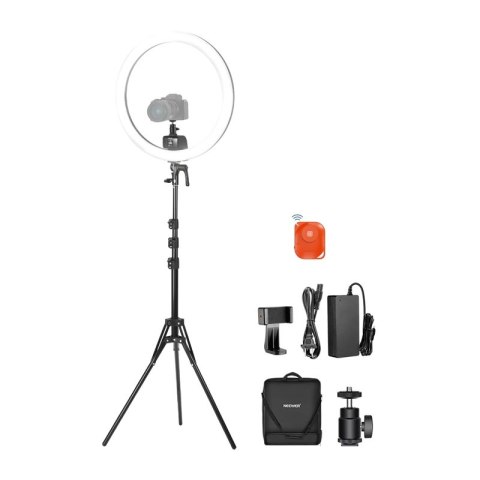 Zestaw do selfie z okrągłą lampą LED do telefonu Neewer SRP18C 17cm