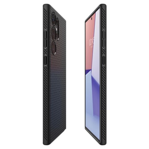 Etui pokrowiec na Samsung Galaxy S23 Ultra Liquid Air - czarny mat