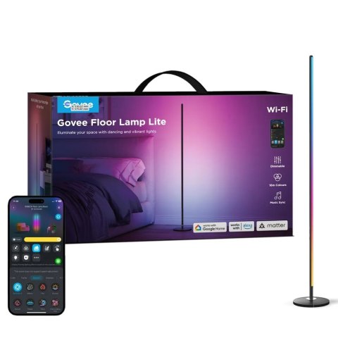 Govee Lampa podłogowa RGBICW 1000lm, Wi-Fi, Bluetooth H8076C13