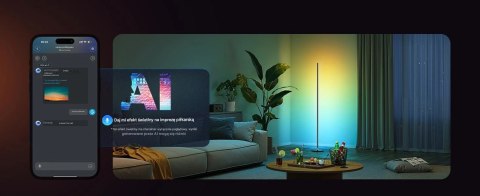 Govee Lampa podłogowa RGBICW 1000lm, Wi-Fi, Bluetooth H8076C13