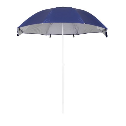Parasol plażowy 2w1 namiot ze ściankami regulowany 125-200 cm niebieski MultiGarden