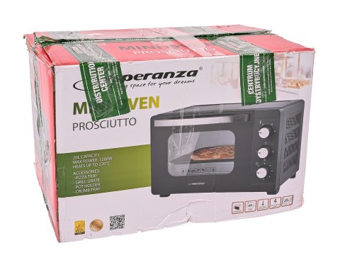 ESPERANZA MINI PIEKARNIK PROSCIUTTO 20L 1280W EKO008N (OUTLET)