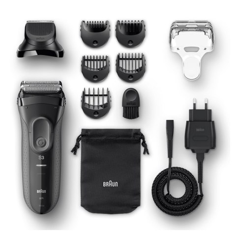 Golarka elektryczna 3000BT BRAUN Black/Grey