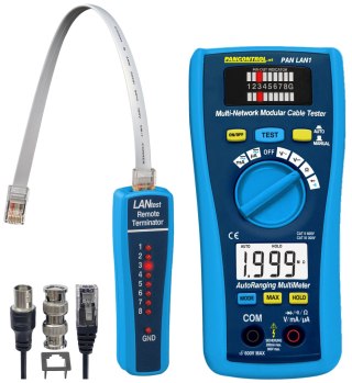 Tester LAN + multimetr cyfrowy CAT III 300V
