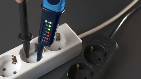 Tester napięcia 2-biegunowy, wskaźnik LED NOWOŚĆ: z TÜV GS!