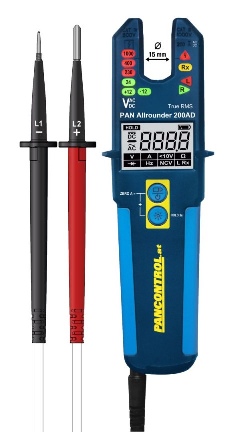 Tester prądu / napięcia LED + LCD 200A AC/DC